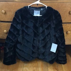 Bagatelle Faux Fur Jacket women’s Large -NEW w/tag